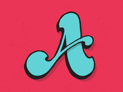 A a lettering type