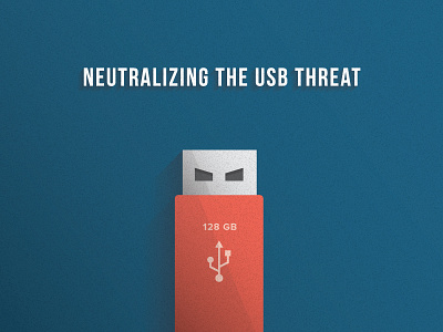 Neutralizing the USB Threat illustration thumb drive usb vector