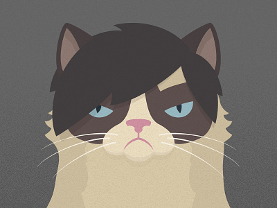 30 Minute Challenge: Me as Grumpy Cat grumpy cat illustration vector