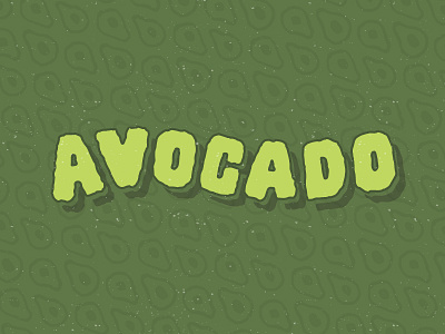 30 Minute Challenge: Avocado 30 minute challenge avocado hand lettering lettering pattern