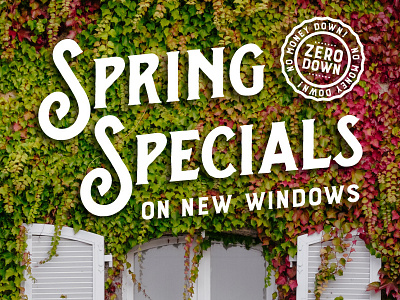 Spring Specials on New Windows burford rustic splandor spring type vintage windows