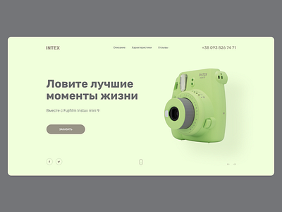 Instax mini 9 design flat minimal ui ux web