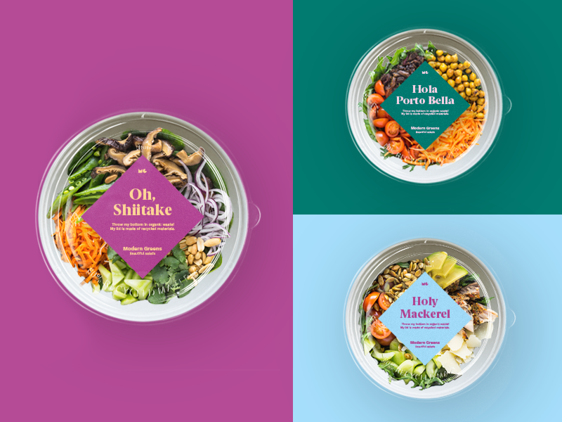 Modern Greens / packaging identity moderngreens heymoderngreens