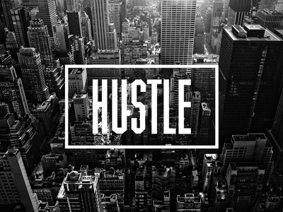 Hustle PR branding logo pr