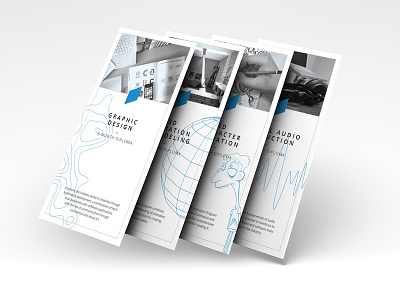 PBC Course Outlines blue brochure course graphic design pixel blue print