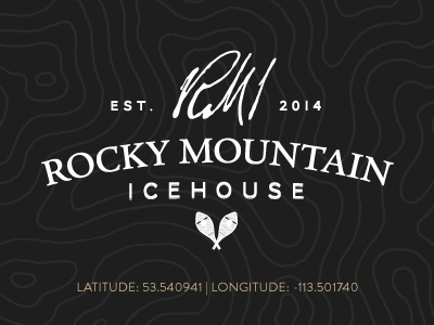 Rocky Mountain Icehouse branding logo mountain restaurant