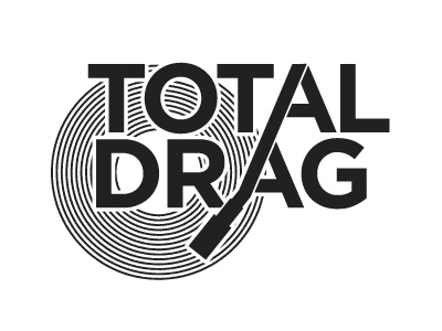 Total Drag Logo branding illustration typography