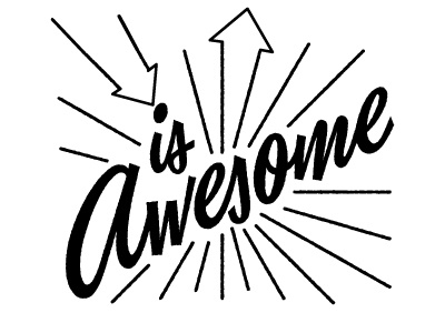 Who's awesome? typography