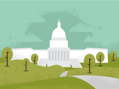 The Capitol capitol government illustration