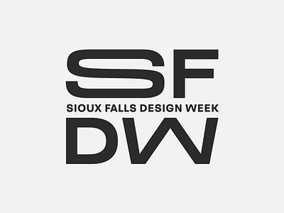 Sioux Falls Design Week Identity branding design falls identity sioux week