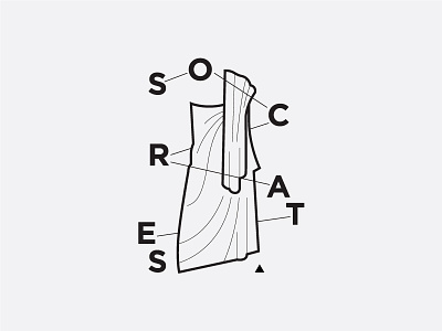 Socrates illustration robe socrates typography