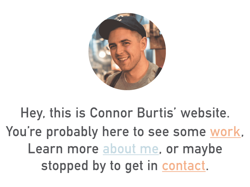 Connor Burtis | Dribbble