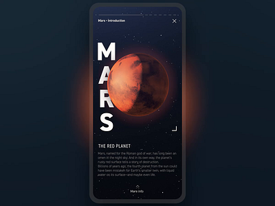 Discover the Space | Planet info 3d after effects animation app educational motion planet space stories transition ui ux