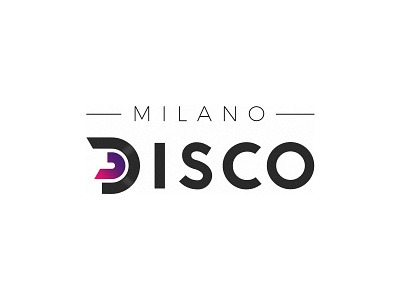 Milano Disco Logo app disco event ios logo logotype milan milano night personal vinyl