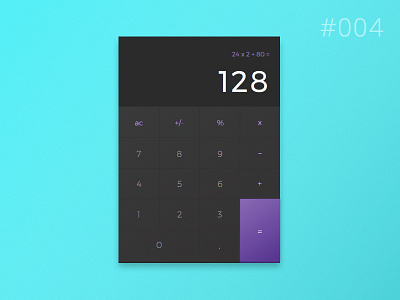 Daily UI #004 - Calculator calculator challenge daily dailyui material ui