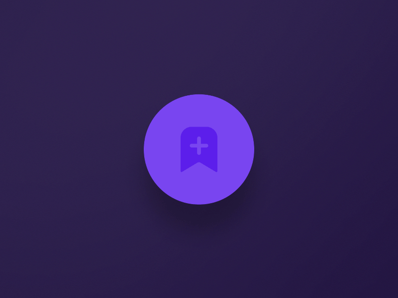 Bookmark icon interaction animation app bookmark cinebeam glow icon interaction save