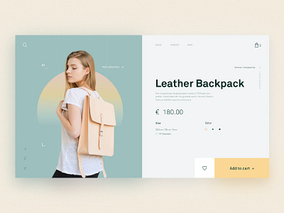 Fashion Store Product Page design e commerce fashion gradient layout minimal product type typography ui web