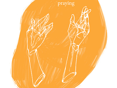 praying artwork colour cover digitalart illustration lineart poster raster sketch