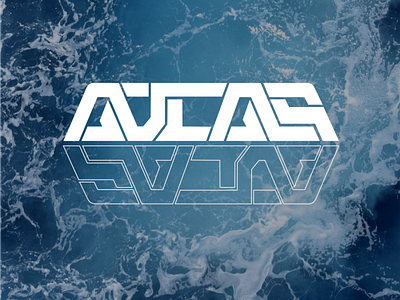 ATLAS CYBER TEXT atlas branding clean creative cyber design graphic design innovation logo