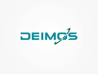 Deimos app design logo vector