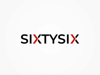 Sixtysix Logo clean creative logo number textlogo