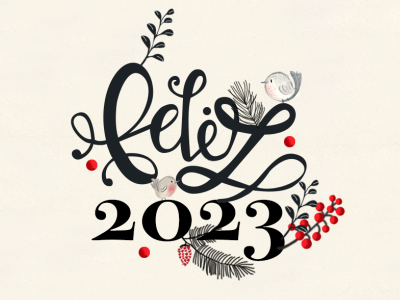 Feliz 2023 art direction illustration typography