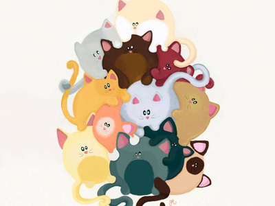 Love Cat Mountain illustration