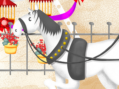 horse_cover detail digital illustration