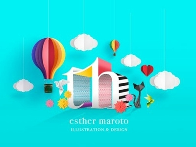 Cropped Esther Maroto Home 1 branding digital illustration logo typography