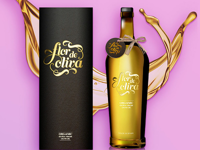 Packaging Flor De Oliva Spanish Olive Oil branding logo package design typography