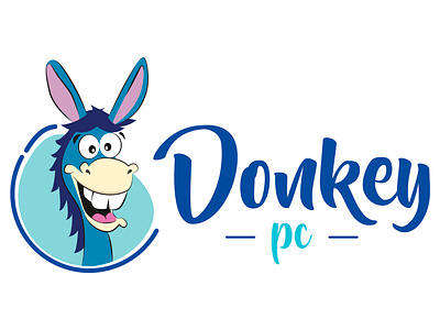 Donkey Logo art direction branding design illustration logo pencil vector
