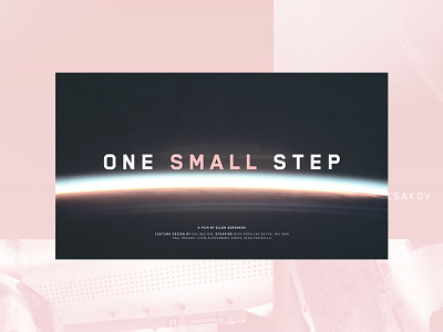 One Small Step design film learn squared main title design screen design title sequences typography video