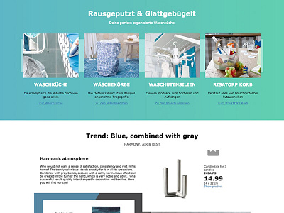Ikea - wohnaccessoires accessoires box colors decor details gradients grid home ikea interface teaser