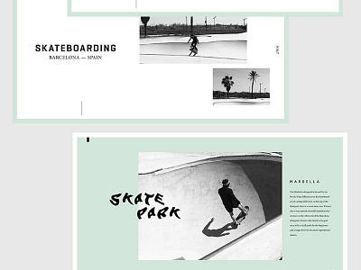 Marbella - Barcelona barcelona clean design grid layout magazine marbella minimal photography print skate skateboarding