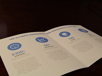 Brochure with Flat Icons brochure clean flat icon
