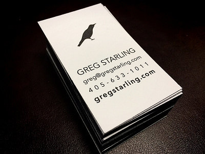 Personal Business Cards black black bird business cards calling cards letterpress personal cards