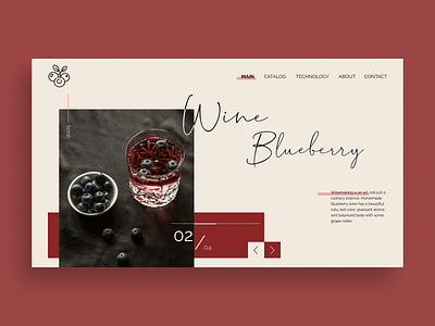 Winemaking Company Website Concept design flat food minimalism ui ux web website wine