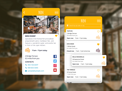 PWA for local reastaurants search