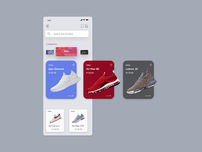 Shoe Ecommerce app design ecommerce ecommerce app ecommerce design mobile app mobile app design mobile ui nike nike air max shoe ui uidesign