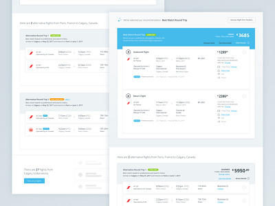 Flight Recommendations design flight product design travel ux web