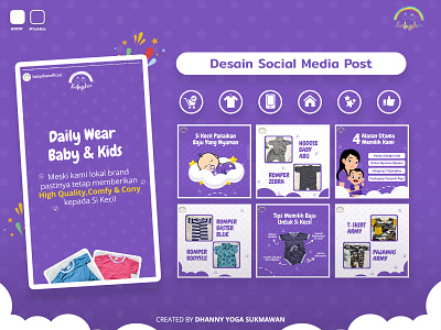 Children's Clothes | Social Media Design | Social Media Post 3d animation banner ads branding design graphic design illustration instagram feed logo motion graphics social media design ui website design