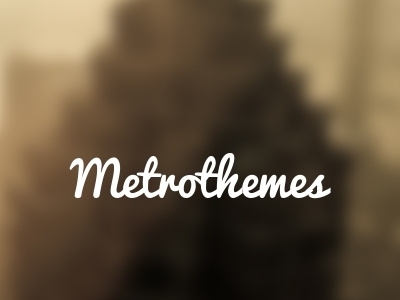 Metrothemes branding logo metrothemes typographic