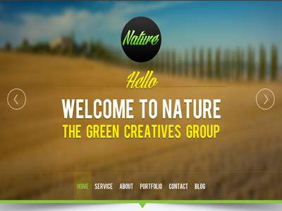 Nature bootstrap css3 html5 onepage responsive themeforest