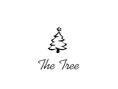 The Tree logo new project template typographic