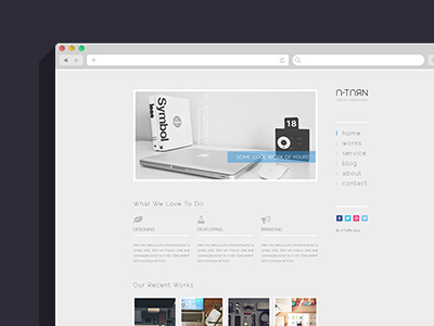 U-TURN - Minimal Portfolio PSD Template 