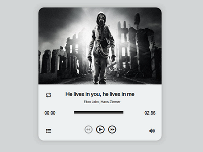 Focus Audio Player With Playlist
