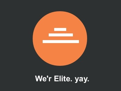 We're Elite. YAY! achievement elite elite author envato envatomarket expressing triumph happy metrothemes themeforest