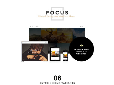 FOCUS -A Minimal WordPress Theme for Photographer metrothemes minimal photographer responsive wordpress wptheme