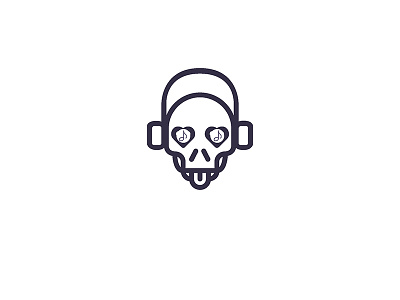 MrMusicMad headphone logo music proposel skull