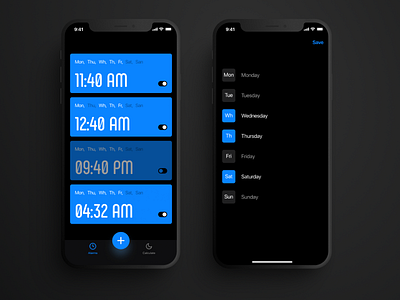 Alarm app from Bloomy Lab